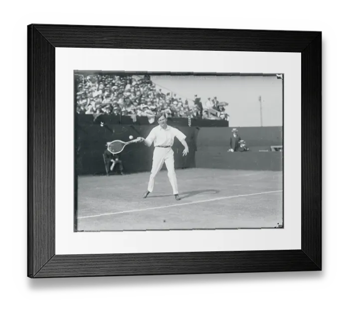 Framed Print : Maurice McLaughlin in Tennis Action Framed Print : Maurice McLaughlin in Tennis Action
