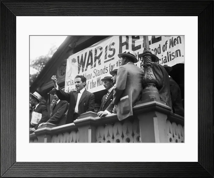 Framed Print : Judge Speaking at Anti-War Rally Framed Print : Judge Speaking at Anti-War Rally