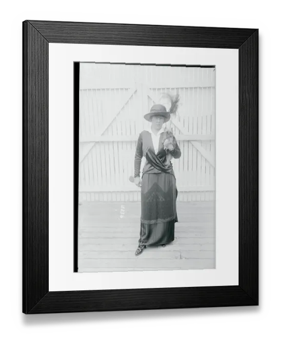 Framed Print : Woman and Her Pet Dog Framed Print : Woman and Her Pet Dog