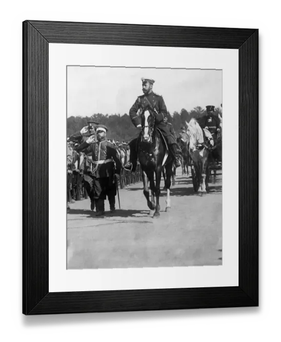 Framed Print : Czar Nicholas II on Horseback Framed Print : Czar Nicholas II on Horseback