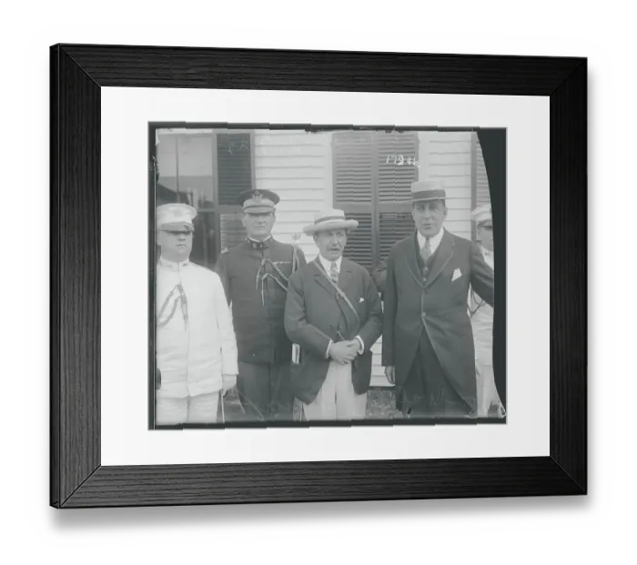 Framed Print : Governor Walsh and August Belmont Framed Print : Governor Walsh and August Belmont