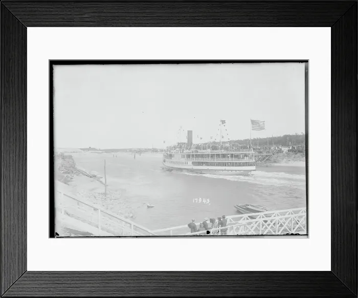 Framed Print : First Streamer to Pass Through Canal Framed Print : First Streamer to Pass Through Canal