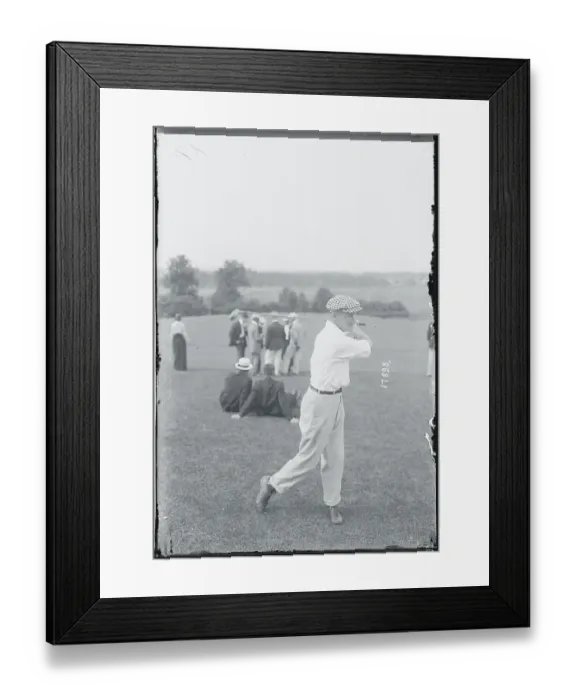Framed Print : Golfer in Action