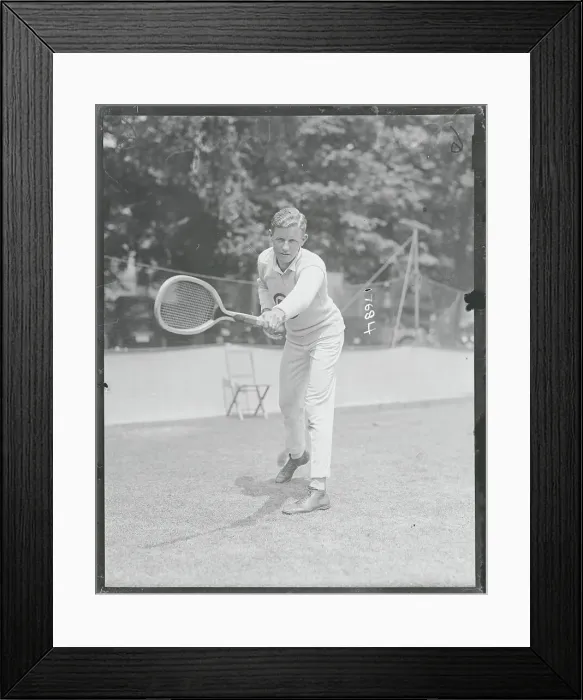 Framed Print : R. Lindley Murray During Tennis Game Framed Print : R. Lindley Murray During Tennis Game