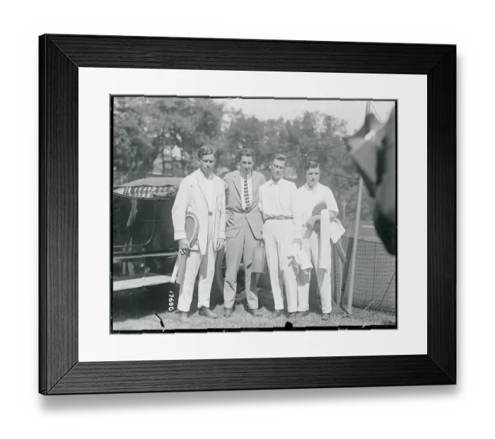 Framed Print : Members of American Tennis Team Framed Print : Members of American Tennis Team