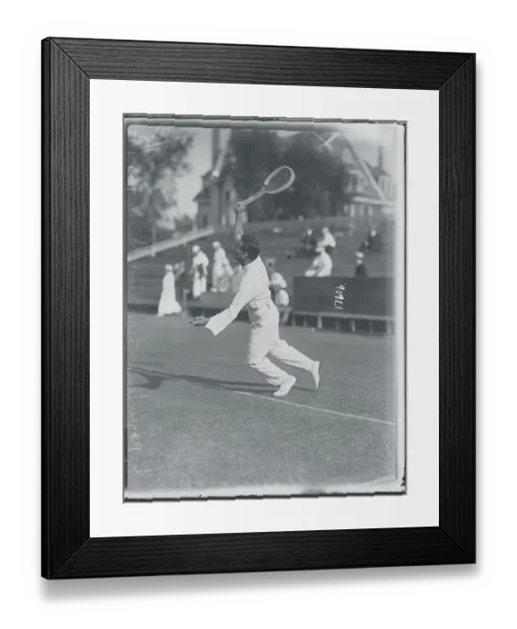 Framed Print : C. Mayes During Tennis Game Framed Print : C. Mayes During Tennis Game
