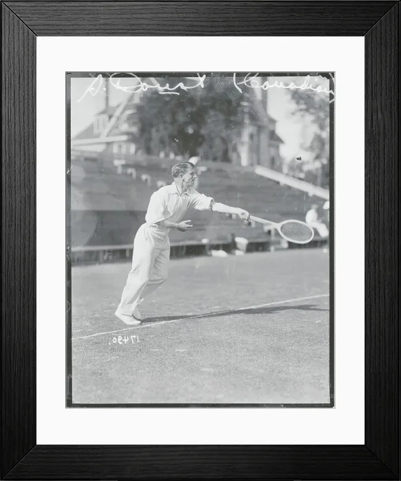 Framed Print : S. Doust in Tennis Action Framed Print : S. Doust in Tennis Action