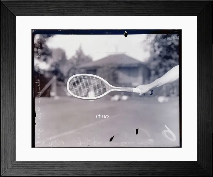 Framed Print : Hand Gripping Tennis Racket Framed Print : Hand Gripping Tennis Racket