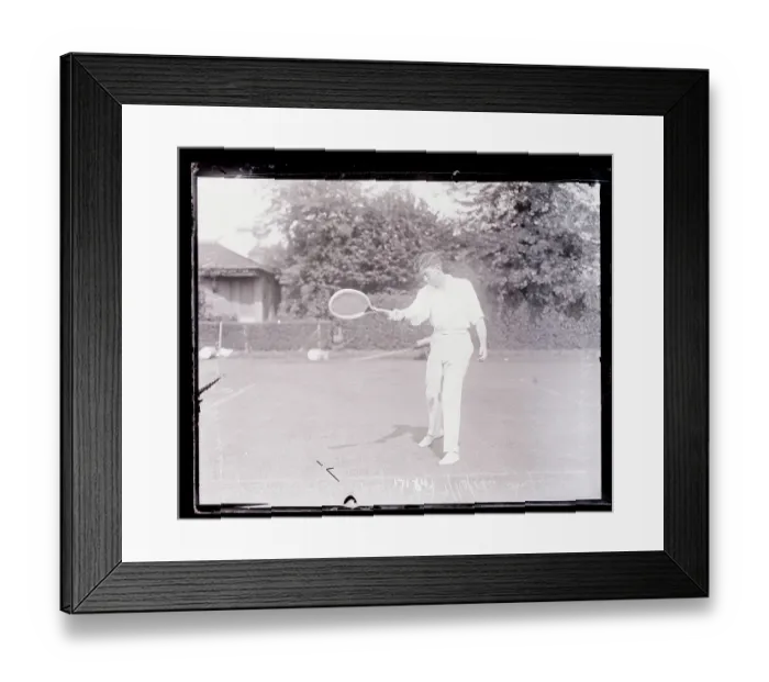 Framed Print : Maurice McLaughlin Playing Tennis Framed Print : Maurice McLaughlin Playing Tennis