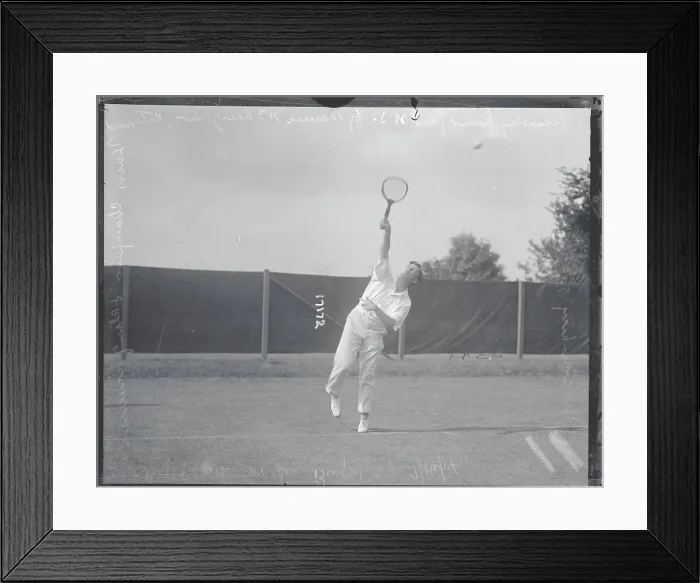 Framed Print : Maurice McLaughlin Playing Tennis Framed Print : Maurice McLaughlin Playing Tennis