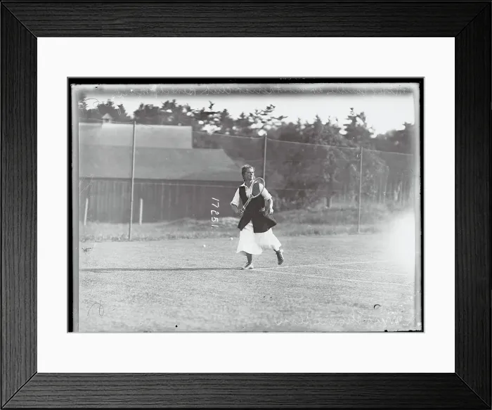 Framed Print : Eleanor Sears Playing Tennis Framed Print : Eleanor Sears Playing Tennis