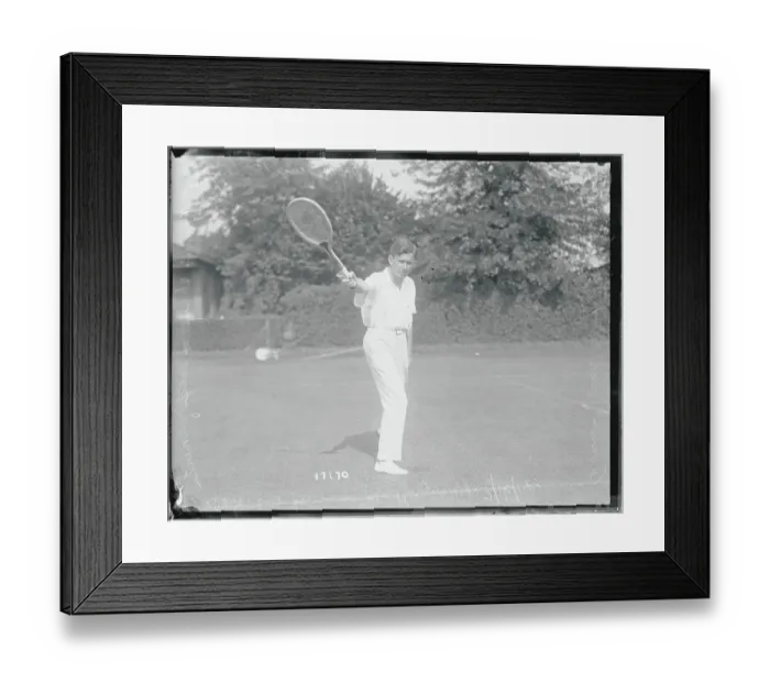 Framed Print : Maurice McLaughlin Playing Tennis Framed Print : Maurice McLaughlin Playing Tennis