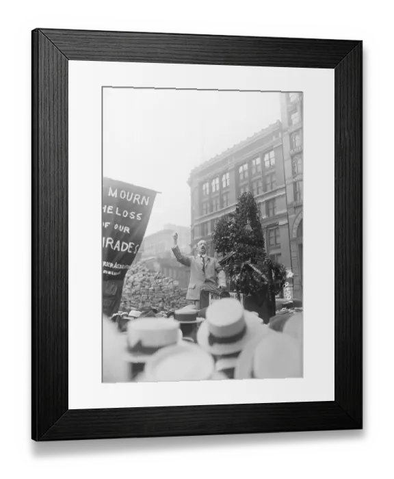 Framed Print : Alexander Berkman Speaking at IWW Rally Framed Print : Alexander Berkman Speaking at IWW Rally