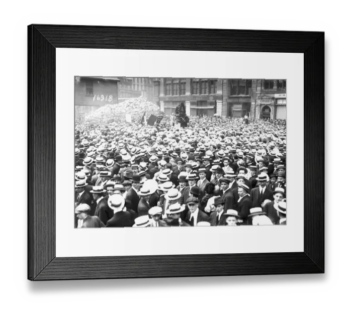 Framed Print : Labor Protest in Union Square in New York Framed Print : Labor Protest in Union Square in New York