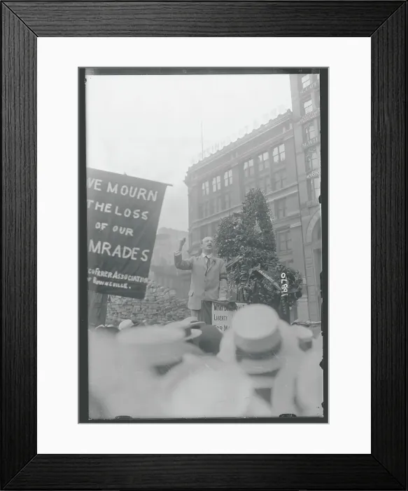 Framed Print : Alexander Berkman Speaking Framed Print : Alexander Berkman Speaking