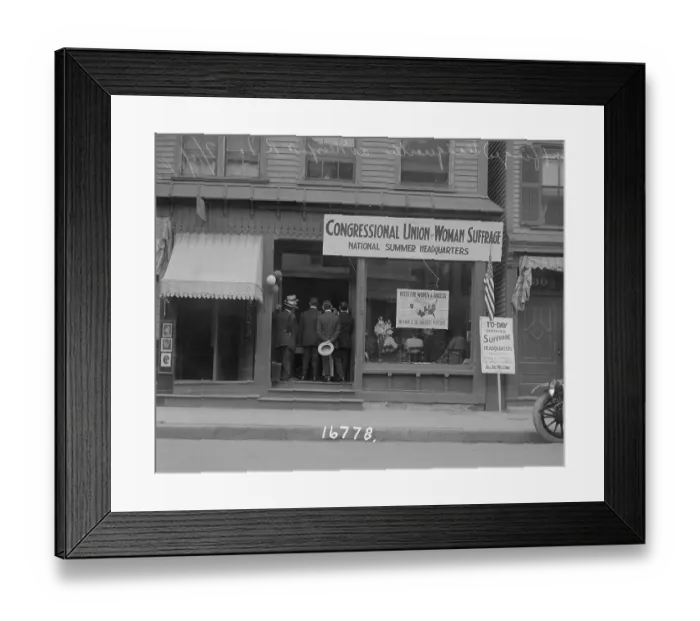 Framed Print : Suffrage Headquarters