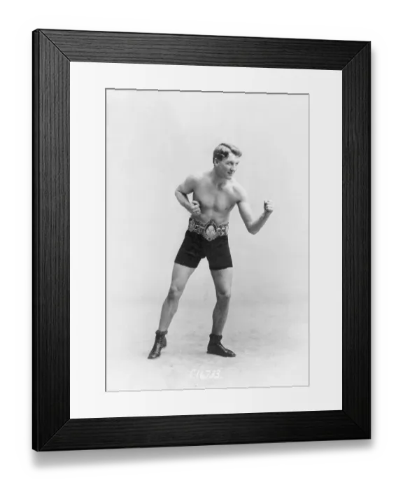 Framed Print : Boxer Freddie Welsh Wearing Lonsdale Belt Framed Print : Boxer Freddie Welsh Wearing Lonsdale Belt
