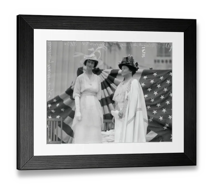 Framed Print : Suffragette and Royalty Posing Together Framed Print : Suffragette and Royalty Posing Together