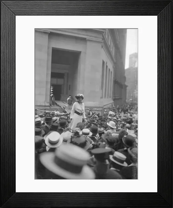 Framed Print : Suffragette Speaking to Supporters Framed Print : Suffragette Speaking to Supporters