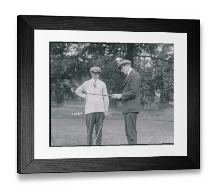 Framed Print : Ray and Frank Ouimet on Golf Course Framed Print : Ray and Frank Ouimet on Golf Course