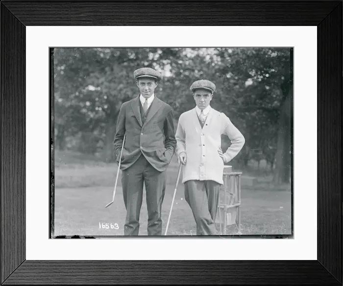 Framed Print : Ray and Frank Ouimet on Golf Course Framed Print : Ray and Frank Ouimet on Golf Course