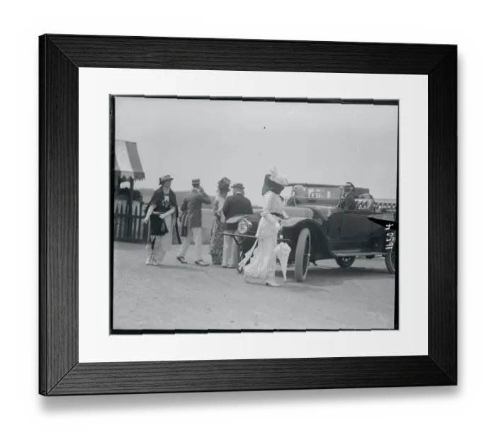 Framed Print : Suffragette with Entourage Framed Print : Suffragette with Entourage
