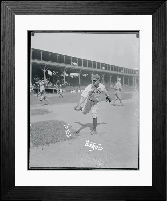 Framed Print : Baseball Player Larry Cheny in Action Framed Print : Baseball Player Larry Cheny in Action