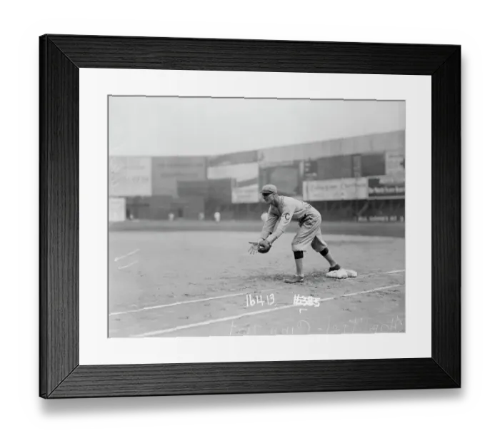 Framed Print : Doc Hoblitzel in Catching Action Framed Print : Doc Hoblitzel in Catching Action