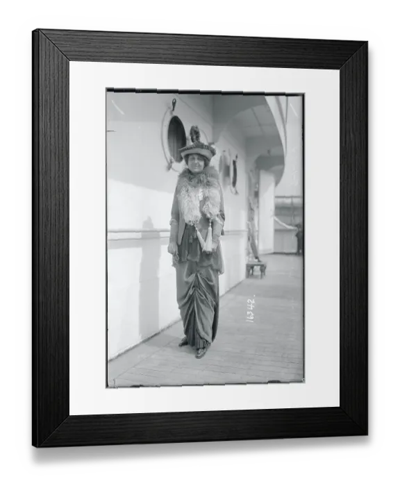 Framed Print : Suffragette Aboard Ship Framed Print : Suffragette Aboard Ship