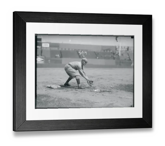 Framed Print : Baseball Player Red Smith in Action Framed Print : Baseball Player Red Smith in Action