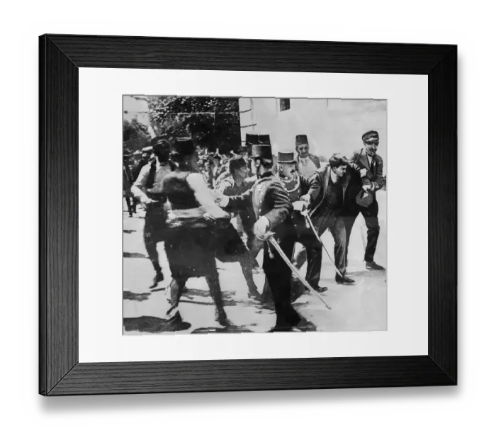 Framed Print : Soldiers Capturing Assassin of Archduke Ferdinand