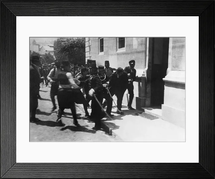 Framed Print : Arresting Killer of Archduke Ferdinand Framed Print : Arresting Killer of Archduke Ferdinand