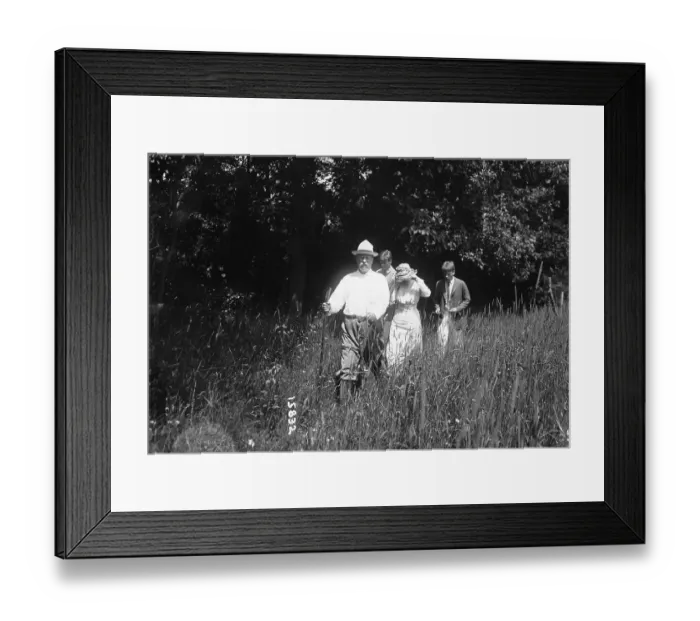 Framed Print : Theodore Roosevelt Hiking with Family Framed Print : Theodore Roosevelt Hiking with Family