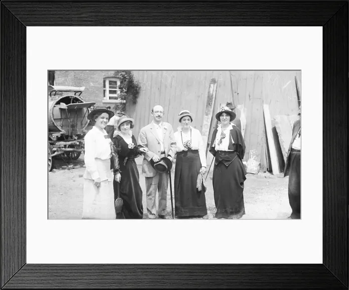 Framed Print : Alexander Berkman Poses with Four Women Framed Print : Alexander Berkman Poses with Four Women