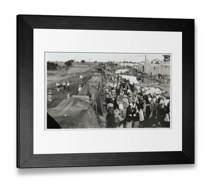 Framed Print : Pancho Villa Displays Captured Weapons Framed Print : Pancho Villa Displays Captured Weapons