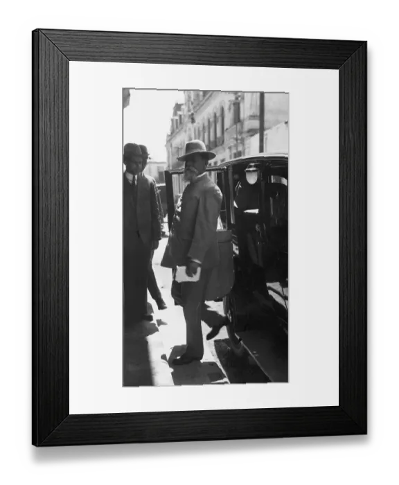 Framed Print : General Carranza Leaving His Limousine Framed Print : General Carranza Leaving His Limousine