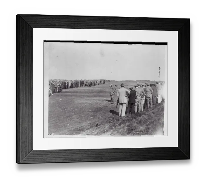 Framed Print : Crowd Watching Chick Evans Drive Framed Print : Crowd Watching Chick Evans Drive