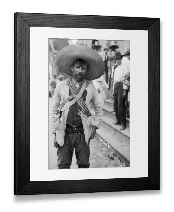 Framed Print : Armed Mexican Rebel Framed Print : Armed Mexican Rebel