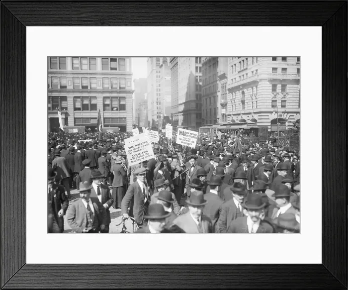 Framed Print : Crowd of IWW Members Demonstrate in Union Square Framed Print : Crowd of IWW Members Demonstrate in Union Square