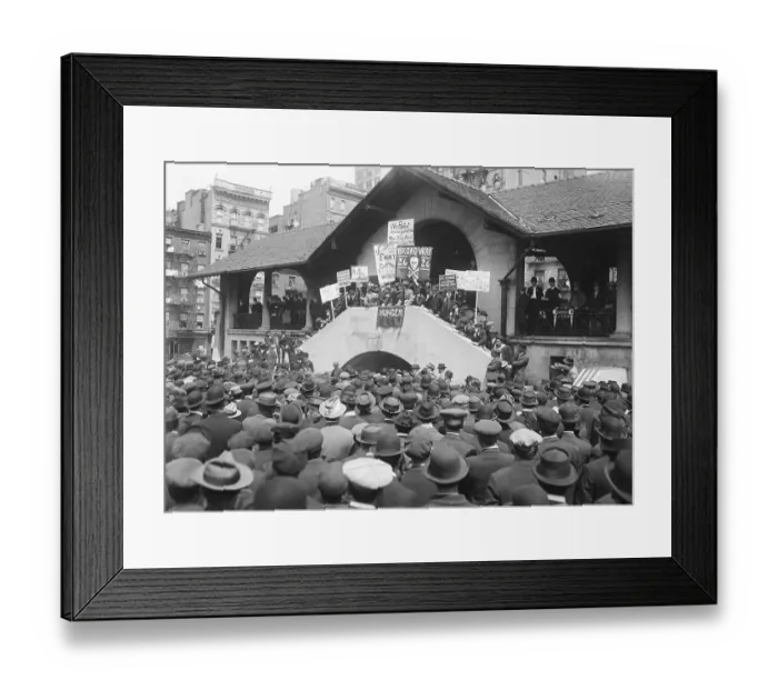 Framed Print : Alex Berkman Speaking at Rally Framed Print : Alex Berkman Speaking at Rally