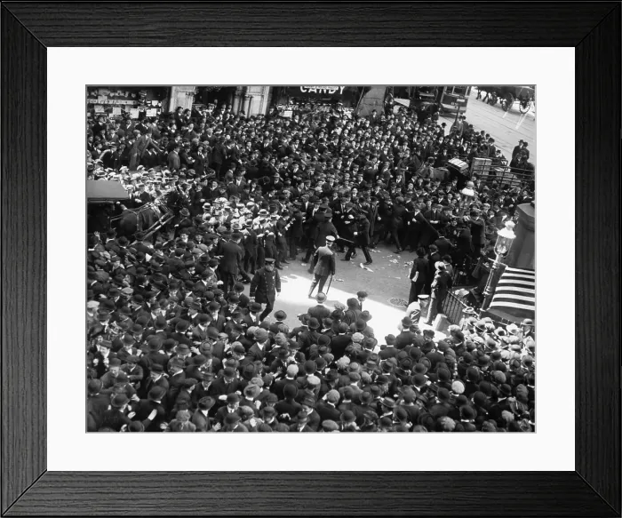 Framed Print : Police Drive IWW Members from Sidewalk Framed Print : Police Drive IWW Members from Sidewalk