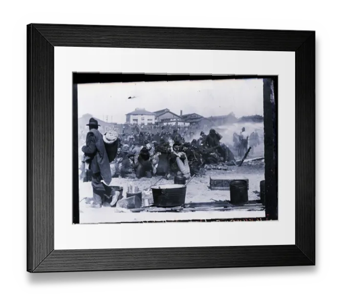 Framed Print : Kelly's Army Sprayed by Fire Hose Framed Print : Kelly's Army Sprayed by Fire Hose