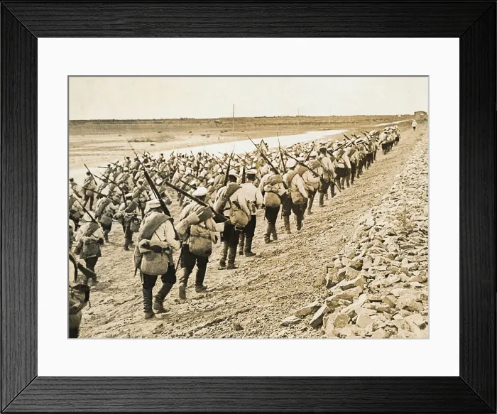 Framed Print : Russian Troops Marching Framed Print : Russian Troops Marching