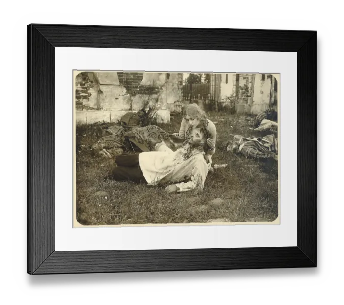 Framed Print : Jacob Adler in Film Still with Actress Framed Print : Jacob Adler in Film Still with Actress