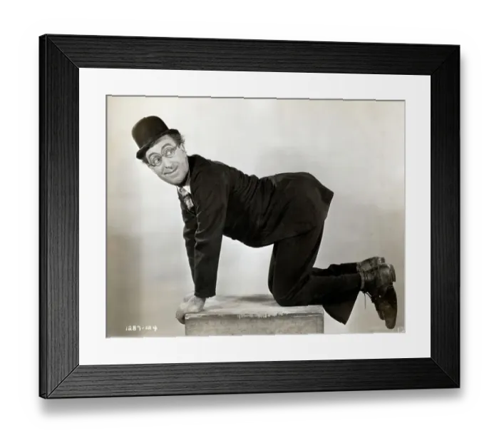 Framed Print : Comedian Ed Wynn Poses On Hands & Knees Framed Print : Comedian Ed Wynn Poses On Hands & Knees