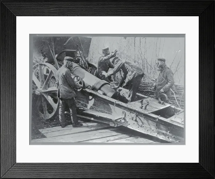 Framed Print : Soldiers Marching Through a Town Framed Print : Soldiers Marching Through a Town