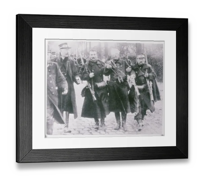 Framed Print : Belgium Infantry Retreating Framed Print : Belgium Infantry Retreating