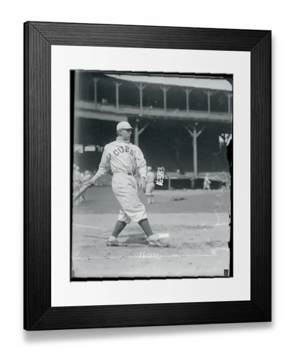 Framed Print : Vic Saier in Baseball Action Framed Print : Vic Saier in Baseball Action