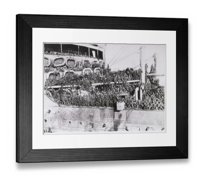 Framed Print : American Troops on Way to War Framed Print : American Troops on Way to War