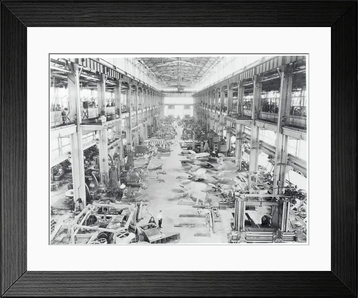 Framed Print : Interior of Ship Propeller Plant